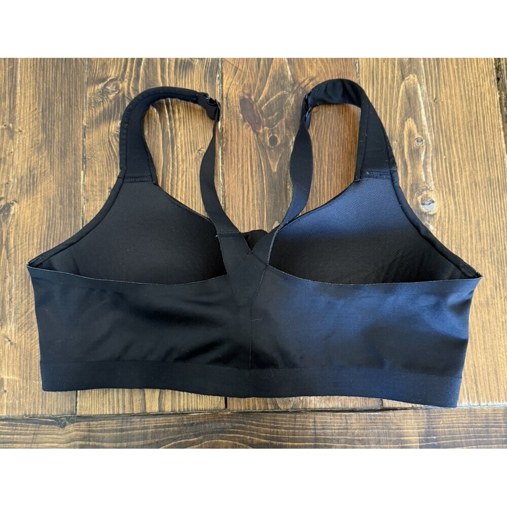 Victoria’s Secret Knockout Front Close Zip Sport Bra 36D Black - Picture 3 of 7